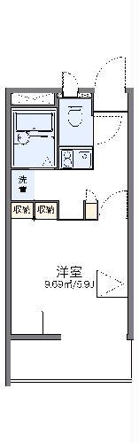レオパレス華II(1K/3階)の間取り写真