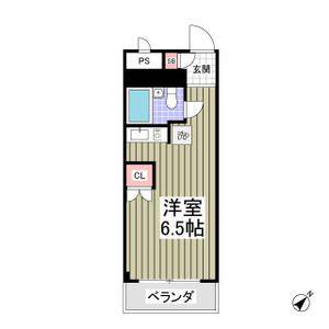 みずほマンション(ワンルーム/1階)の間取り写真