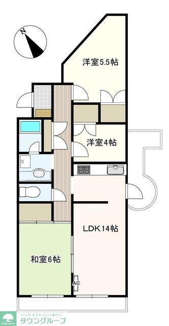 シャトルグランディ(3LDK/3階)の間取り写真
