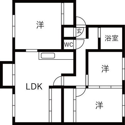 柏丘第3(3LDK/2階)の間取り写真
