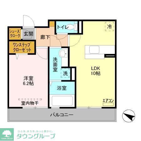 イルセレーナ(1LDK/2階)の間取り写真