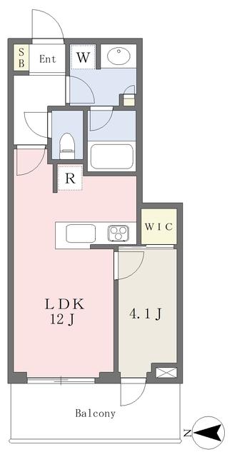 パークシティ中野ザタワー エアーズ(1LDK/18階)の間取り写真