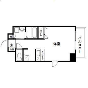 プレサンス名古屋STATIONビーフレックス(1K/8階)の間取り写真