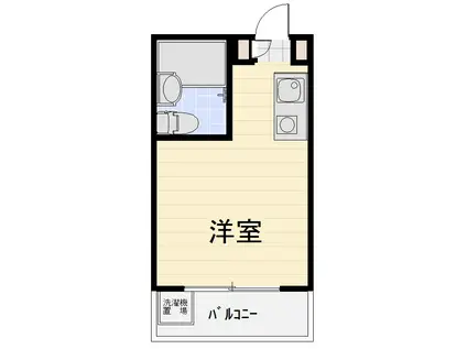 トップ稲城(ワンルーム/4階)の間取り写真