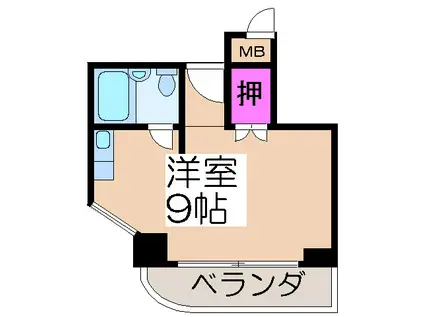 メゾン住吉弐番館(ワンルーム/2階)の間取り写真