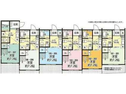 ＪＲ横浜線 古淵駅 徒歩3分 2階建 築1年(ワンルーム/1階)の間取り写真