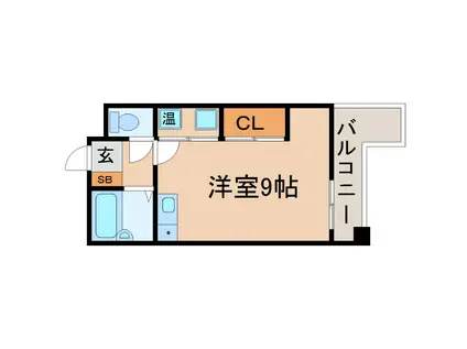 甲子園ウエスト(ワンルーム/1階)の間取り写真