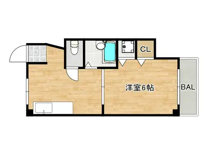 第3和田マンション(1K/3階)の間取り写真
