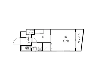 ハイトピア神戸北I(1K/3階)の間取り写真