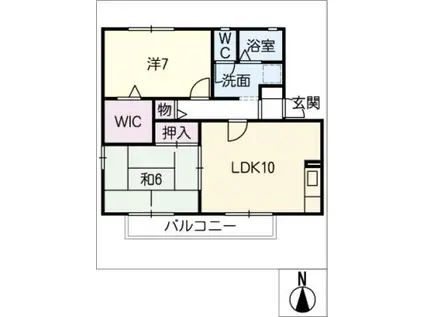 ライズワールド(2LDK/1階)の間取り写真