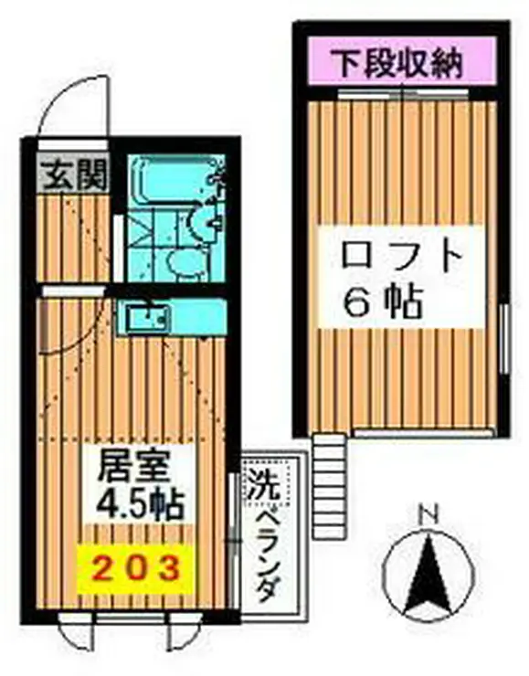 アレックスエスプリ 2階階 間取り