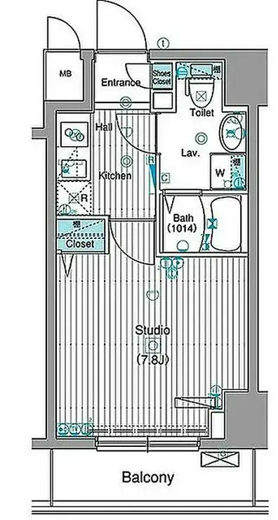 グランド・ガーラ銀座 3階階 間取り