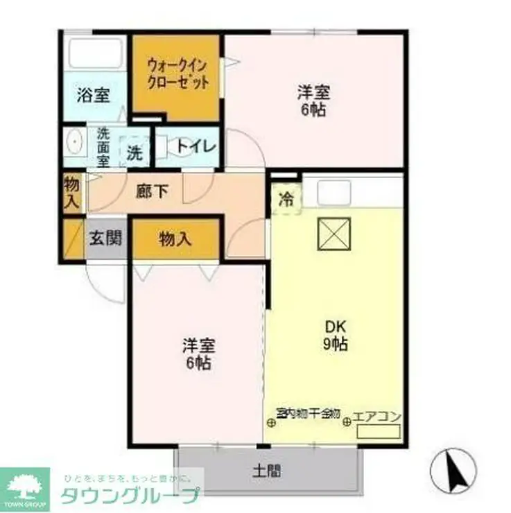 グランドゥールA 1階階 間取り
