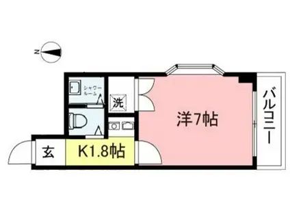 コーポリヴァー(1K/2階)の間取り写真