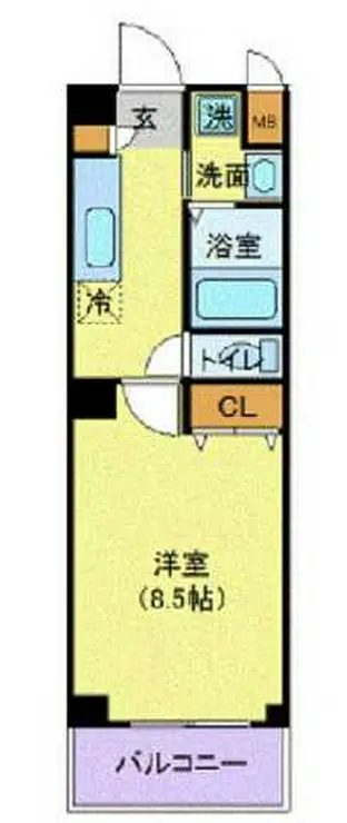 メトロサイド木場 7階階 間取り