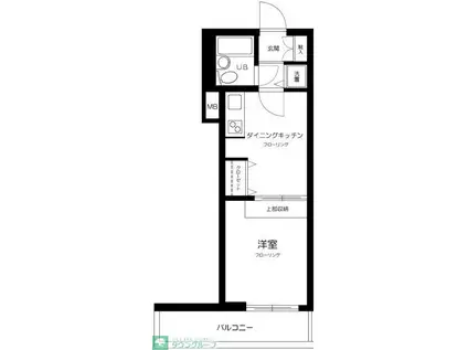 ダイアパレス三筋(1DK/6階)の間取り写真