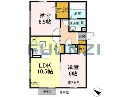 MUMCOURT(2LDK/1階)の間取り写真