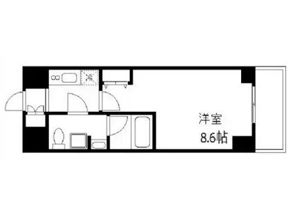 ステージグランデ竹ノ塚(1K/4階)の間取り写真