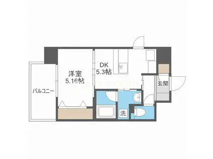 DA VINCHI(1DK/9階)の間取り写真