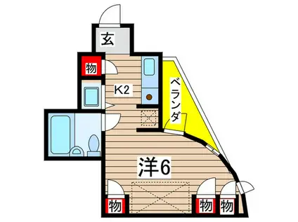 アーバンハイツ八事(1K/5階)の間取り写真
