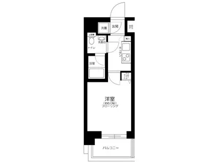 エクセリア芝大門(1K/6階)の間取り写真