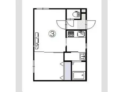 N-MODE・N19(1LDK/1階)の間取り写真