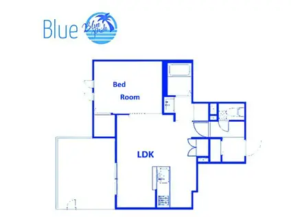 BREEZE YUIGAHAMA(1LDK/3階)の間取り写真