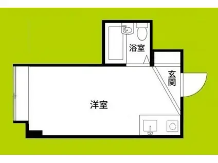 プレステア九条(ワンルーム/5階)の間取り写真