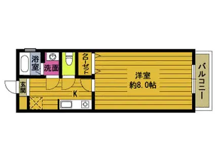 YUSHIAN(1K/3階)の間取り写真