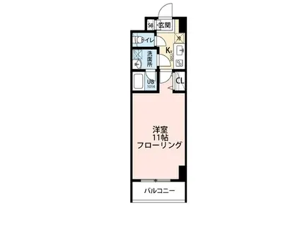 東京メトロ南北線 赤羽岩淵駅 徒歩5分 5階建 築3年(1K/2階)の間取り写真