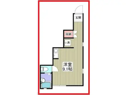 コートエムアンドエー パート10(ワンルーム/1階)の間取り写真