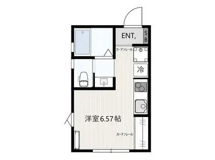 マウマウ エム(ワンルーム/2階)の間取り写真