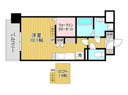 セフィロト(ワンルーム/4階)の間取り写真