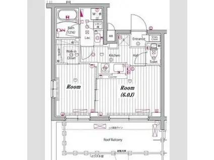 ガーラヴィスタ練馬(2K/5階)の間取り写真