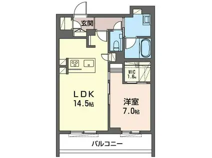 グランパーチェ(1LDK/1階)の間取り写真