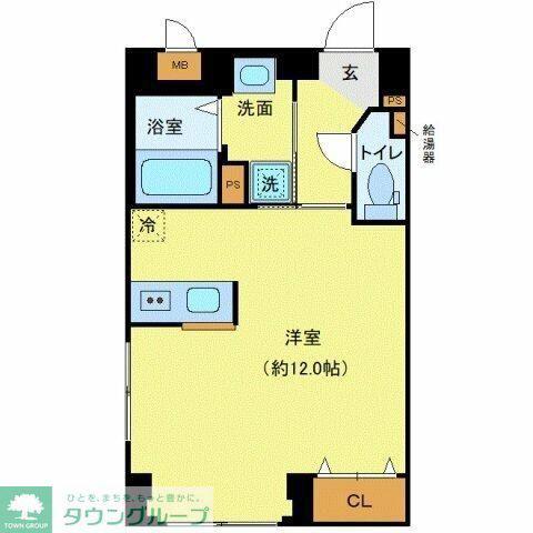 レピュア池上レジデンス(ワンルーム/3階)の間取り写真