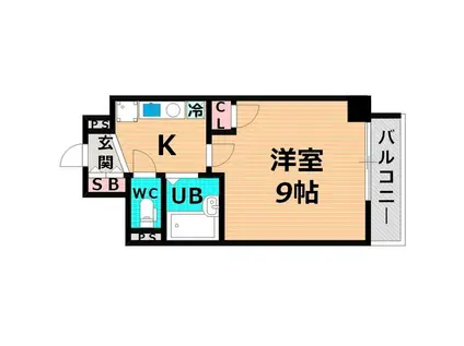 DS太子橋(1K/5階)の間取り写真