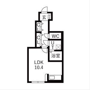 ART LIFE(1K/1階)の間取り写真