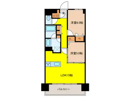 モンドミオ沖縄リゾートライカムヒルズ(2LDK/10階)の間取り写真