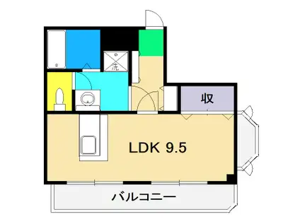 メゾンSEI(1K/5階)の間取り写真