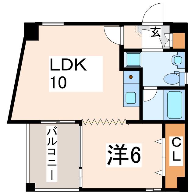 アネックスM2(1LDK/2階)の間取り写真