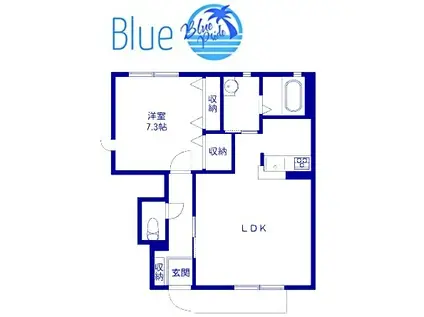 ヴェーネレJ(1LDK/1階)の間取り写真