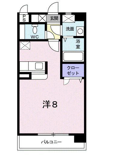 STELLA MINAMI(1K/2階)の間取り写真