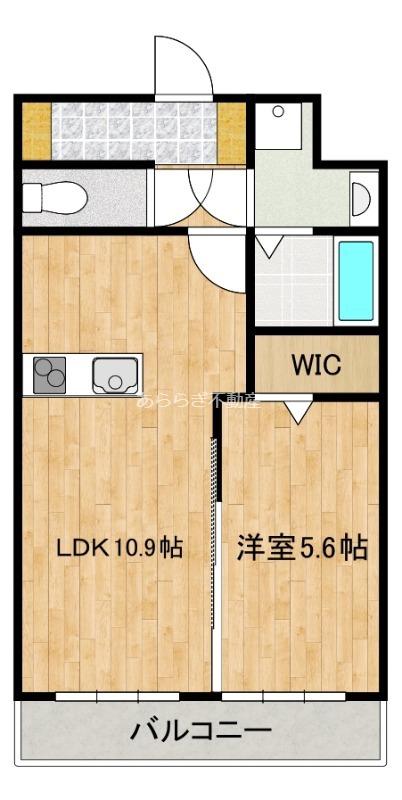 ベレッツァ神田町I(1LDK/3階)の間取り写真