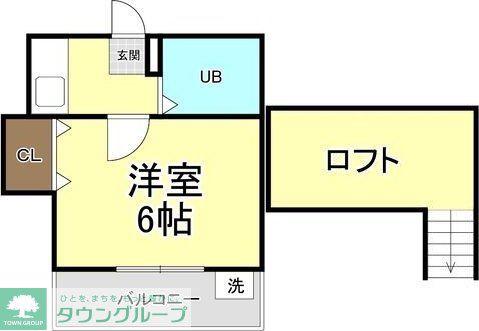NK志賀本通(1K/2階)の間取り写真