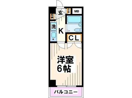 えすぺらんさ館(1K/3階)の間取り写真