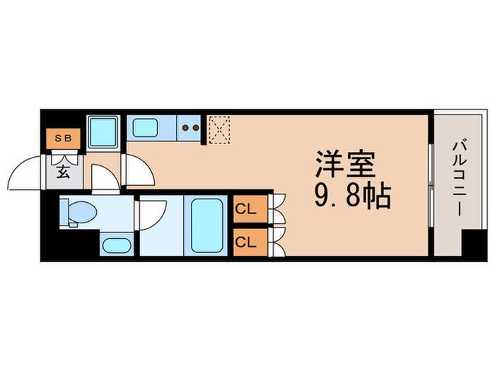コンフォリア大山(ワンルーム/7階)の間取り写真