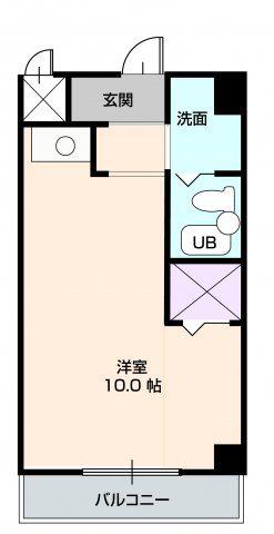 サニーコート岡町(ワンルーム/7階)の間取り写真