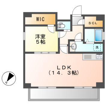 NNS 121(1LDK/10階)の間取り写真