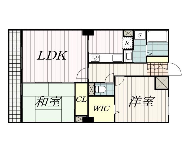都町レジデンス(2LDK/3階)の間取り写真